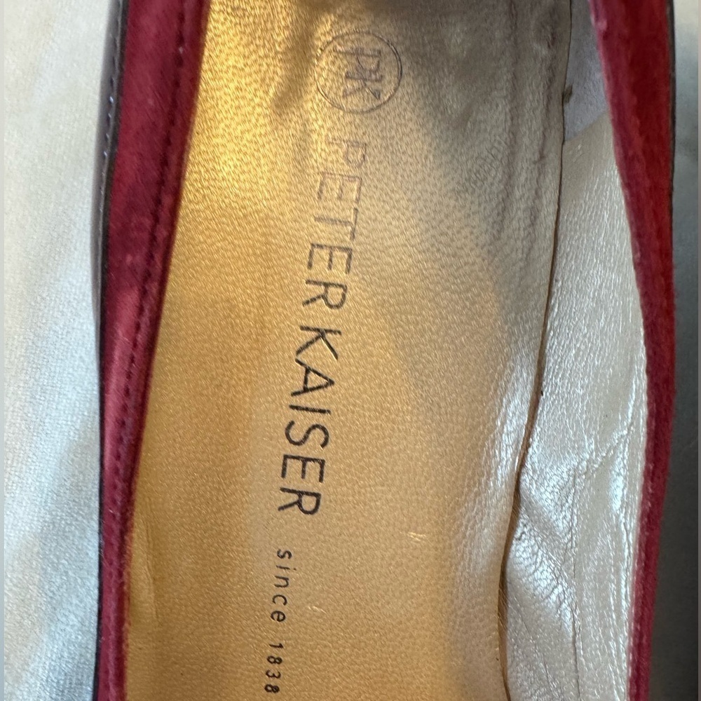 Peter Kaiser Patent Burgundy Kitten Heel Pump with Bow Detail, sz 9 (UK 6.5) - Picture 4 of 14
